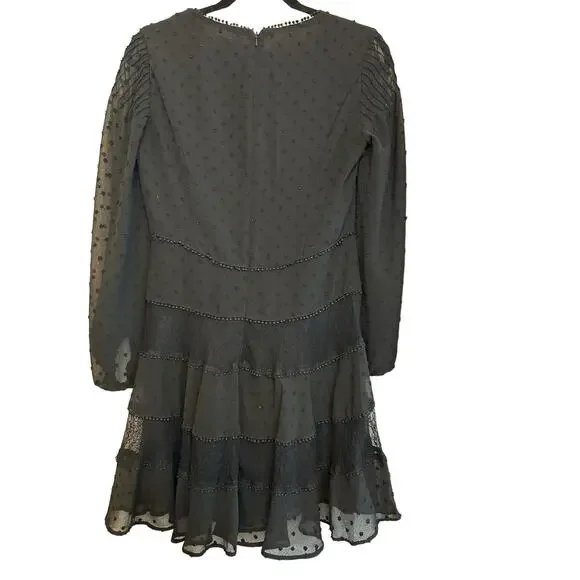 Bardot Black Mae Lace Dress - Size 6 - Picture 4 of 8
